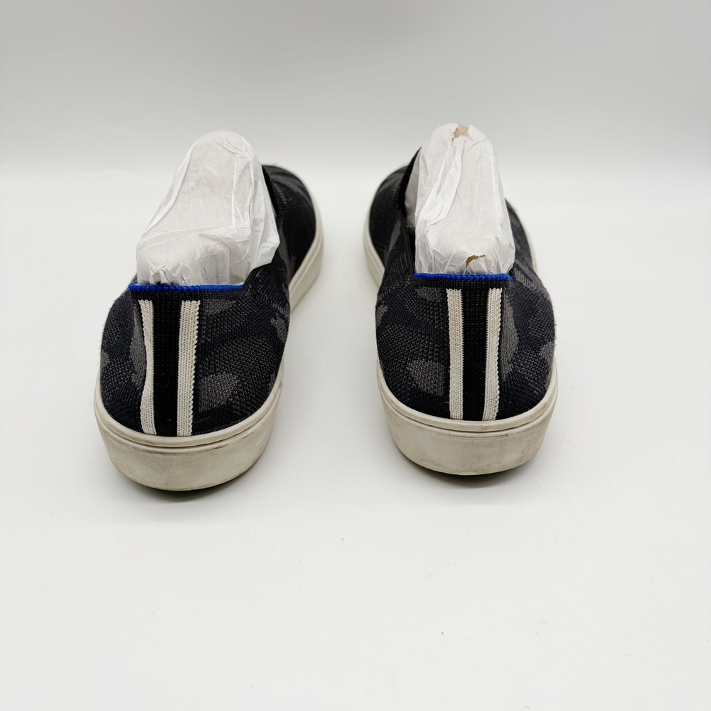 Rothy's The Sneaker Women 9.5 Grey Camo Slip On Knit Sustainable Comfort Shoes - Picture 5 of 9